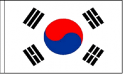 Korea South Table Flags